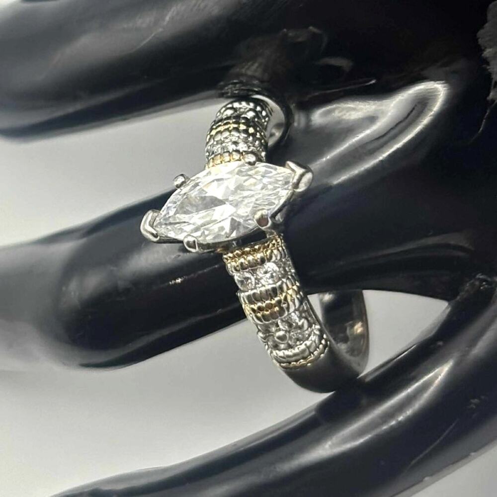 Silver Crystal Ring